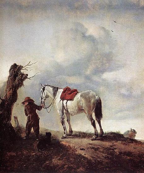 Philips Wouwerman The grey. oil painting image